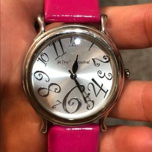 Betsey Johnson Pink Watch